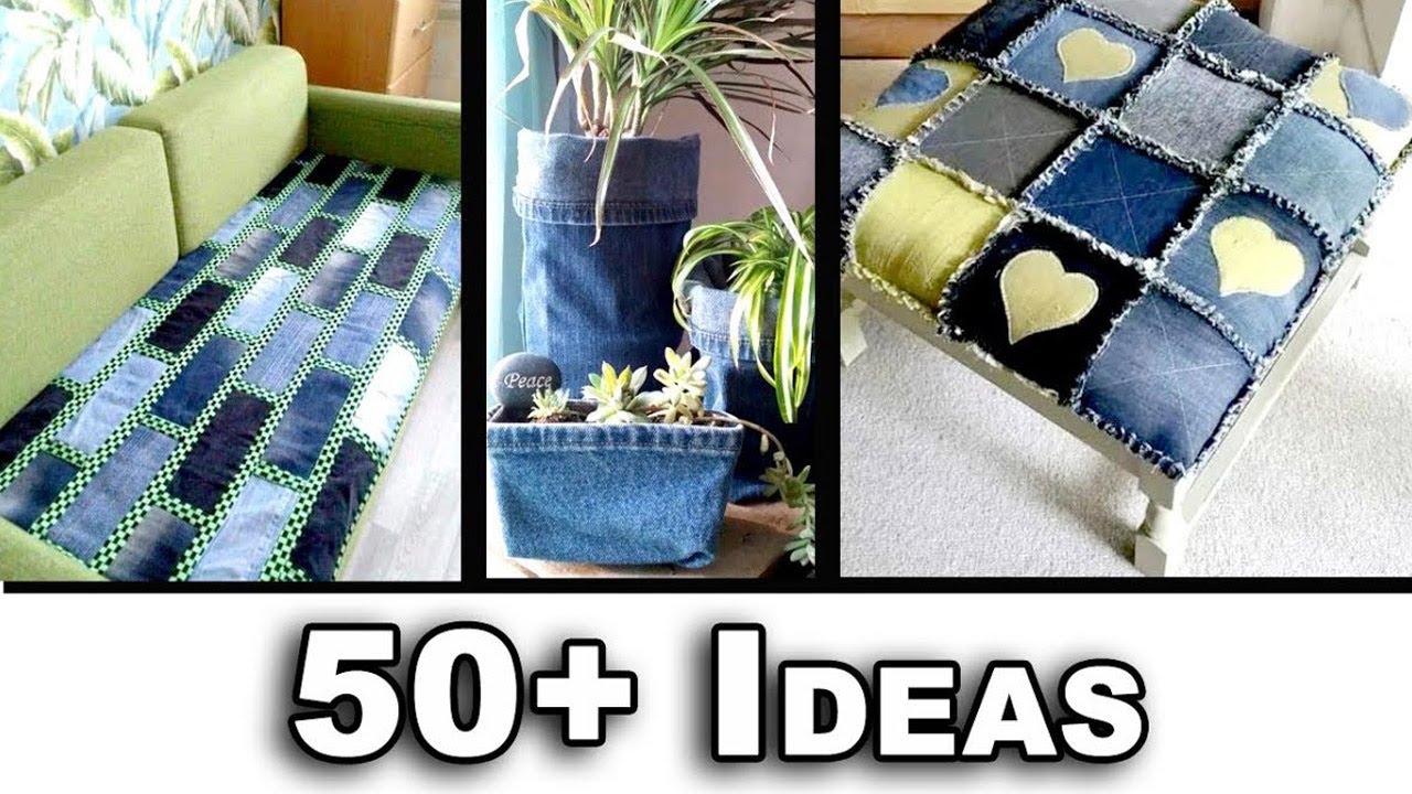 100+ Upcycled Jeans Projects for Home Decor | Easy Budget DIY