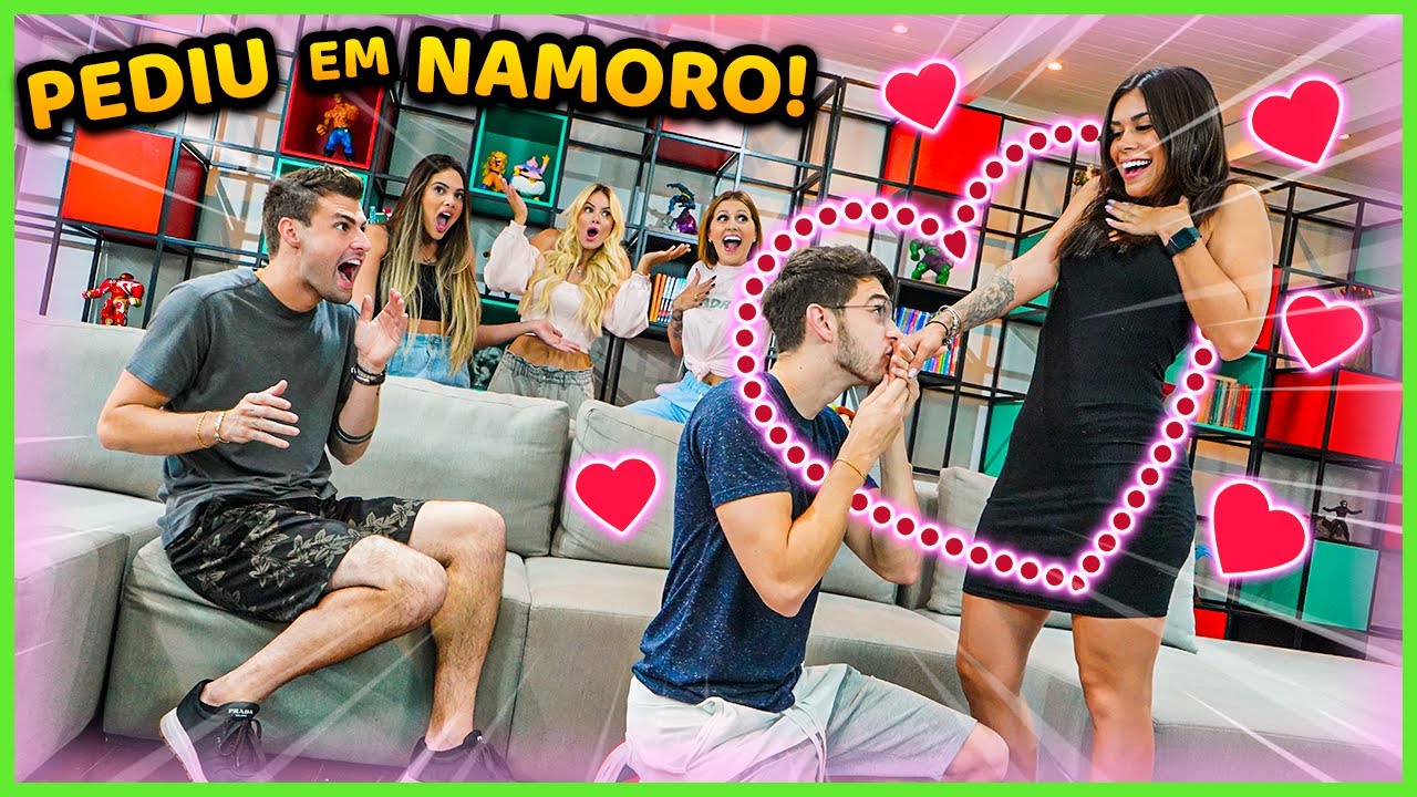 ELE PEDIU A CRUSH EM NAMORO NO MEIO DO VÍDEO E SURPREENDEU A TODOS!! [ REZENDE EVIL ]