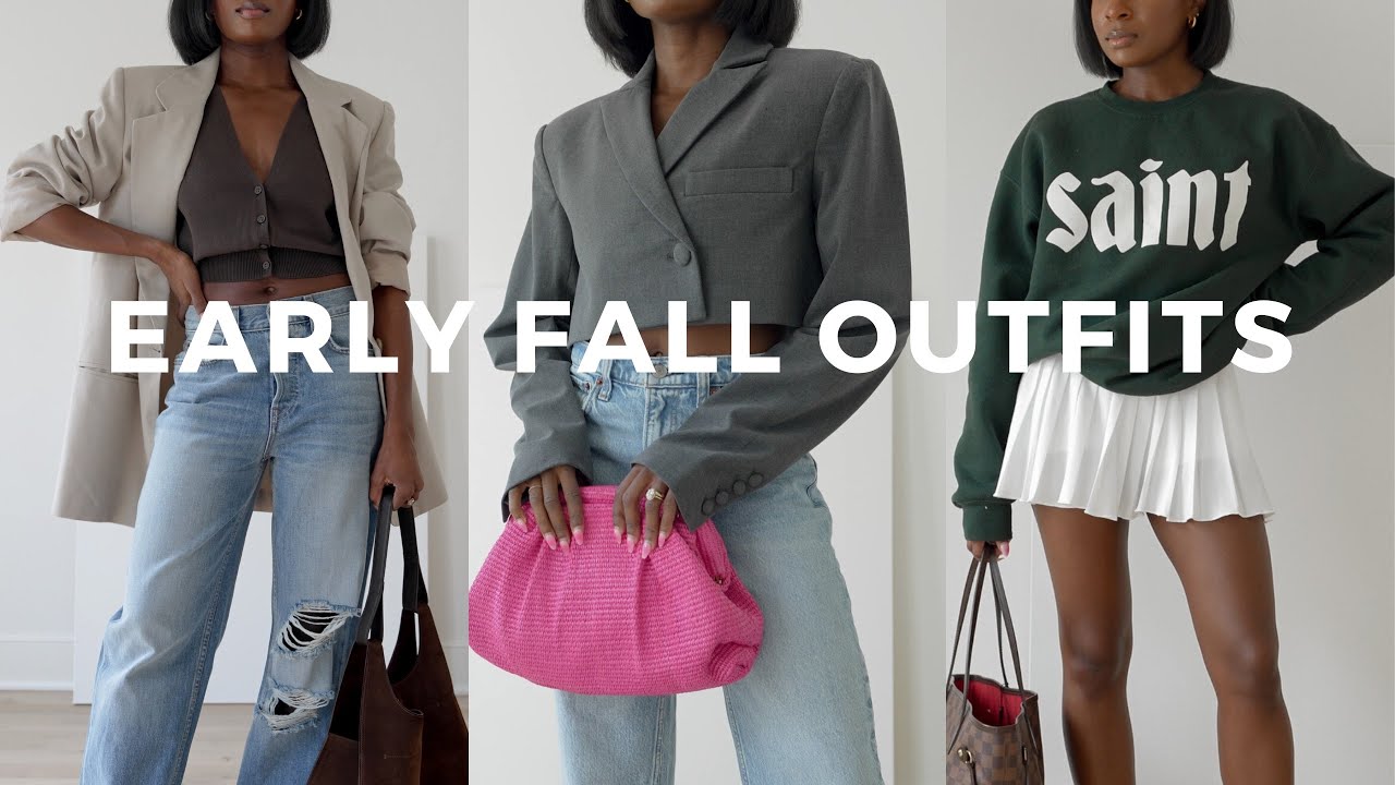 9 Early Fall Outfits 🍂 | Summer To Fall Transitional Outfit Ideas