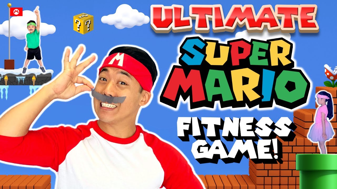 ⭐ Ultimate SUPER MARIO -thon | ALL 3 Epic Kids Videogame Exercise Challenges
