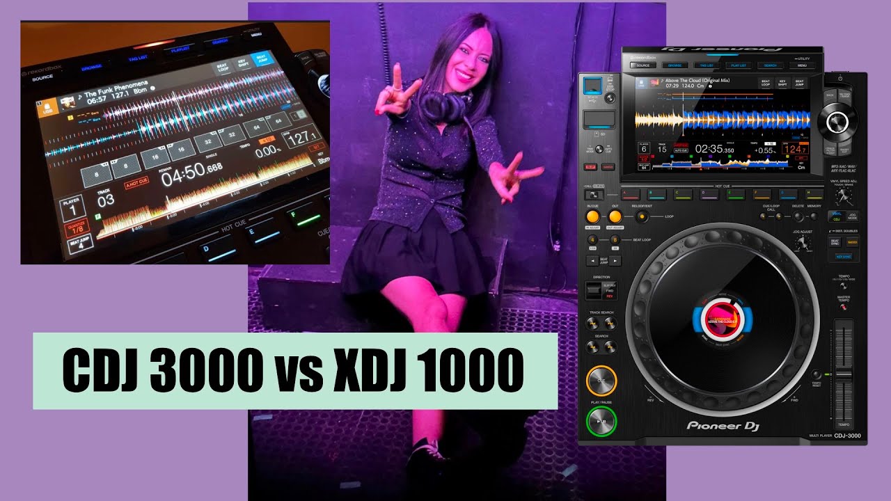 CDJ 3000 vs XDJ 1000 Pioneer | ELENA TANZ