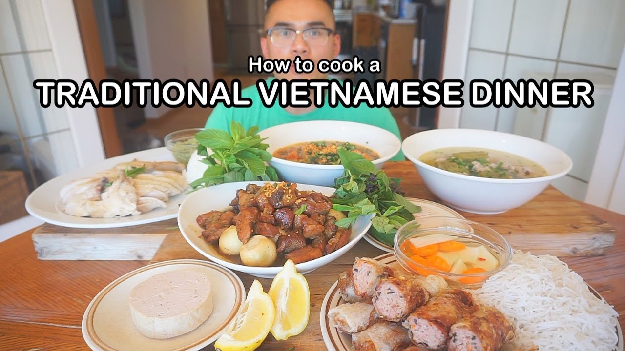 How to cook a TRADITIONAL VIETNAMESE FEAST- hôm nay nấu món ăn việt nam