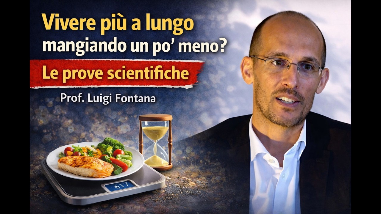 Domanda #3: La restrizione calorica è veramente l'elisir di lunga vita? Prof. Luigi Fontana