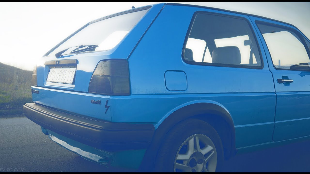 VW golf mk2 conversion to electric Vehicle . www.EV-BG.com