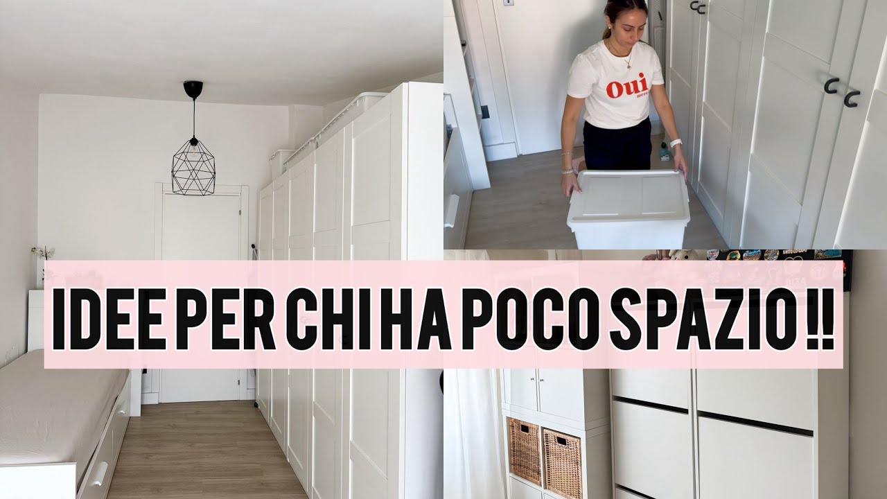 COME ORGANIZZARSI SE SI HA POCO SPAZIO IN CASA || RIORDINO CON VOI LA MIA CAMERA IKEA !!!