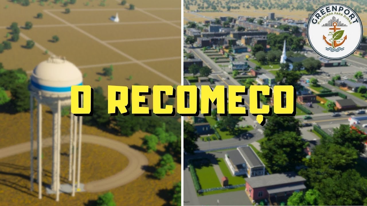 A RECONSTRUÇÃO DE GREENPORT | NOVA SÉRIE | Cities Skylines 2
