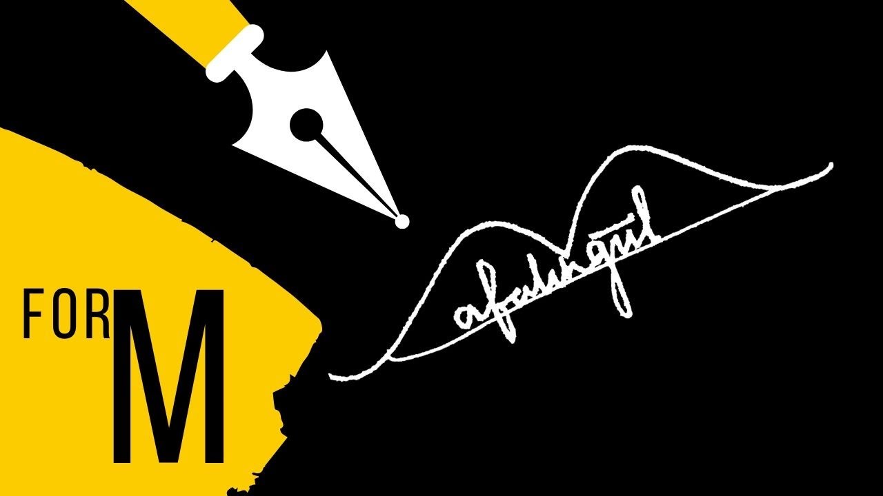 Signature for M  | Create Your Custom Signature with the Best Styles #6