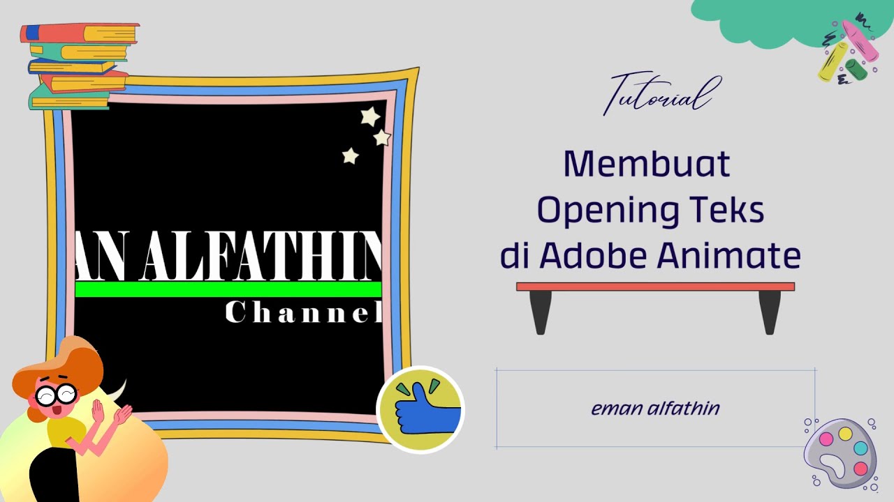 Cara membuat intro teks dengan adobe animate