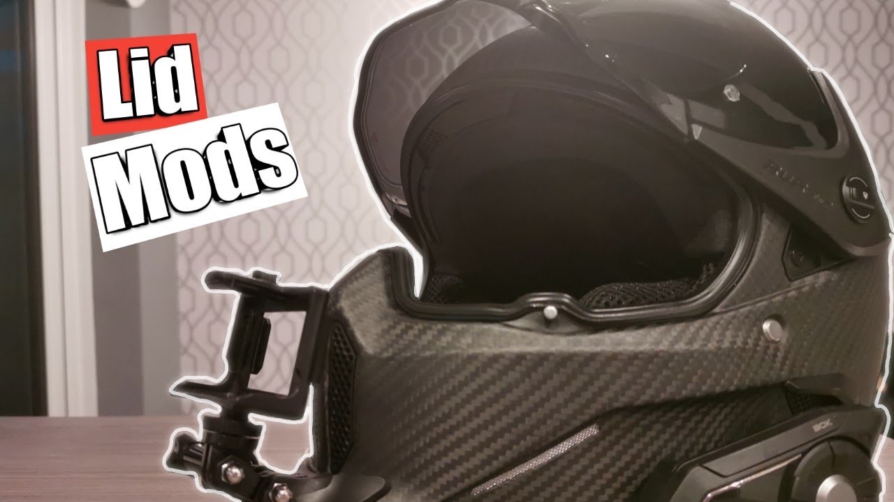 NC500 prep Ruroc helmet mods.