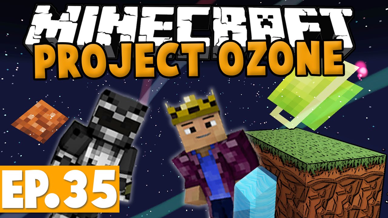 Minecraft Project Ozone - GUN TURRET MOB GRINDER! #35 [Modded HQM Skyblock]