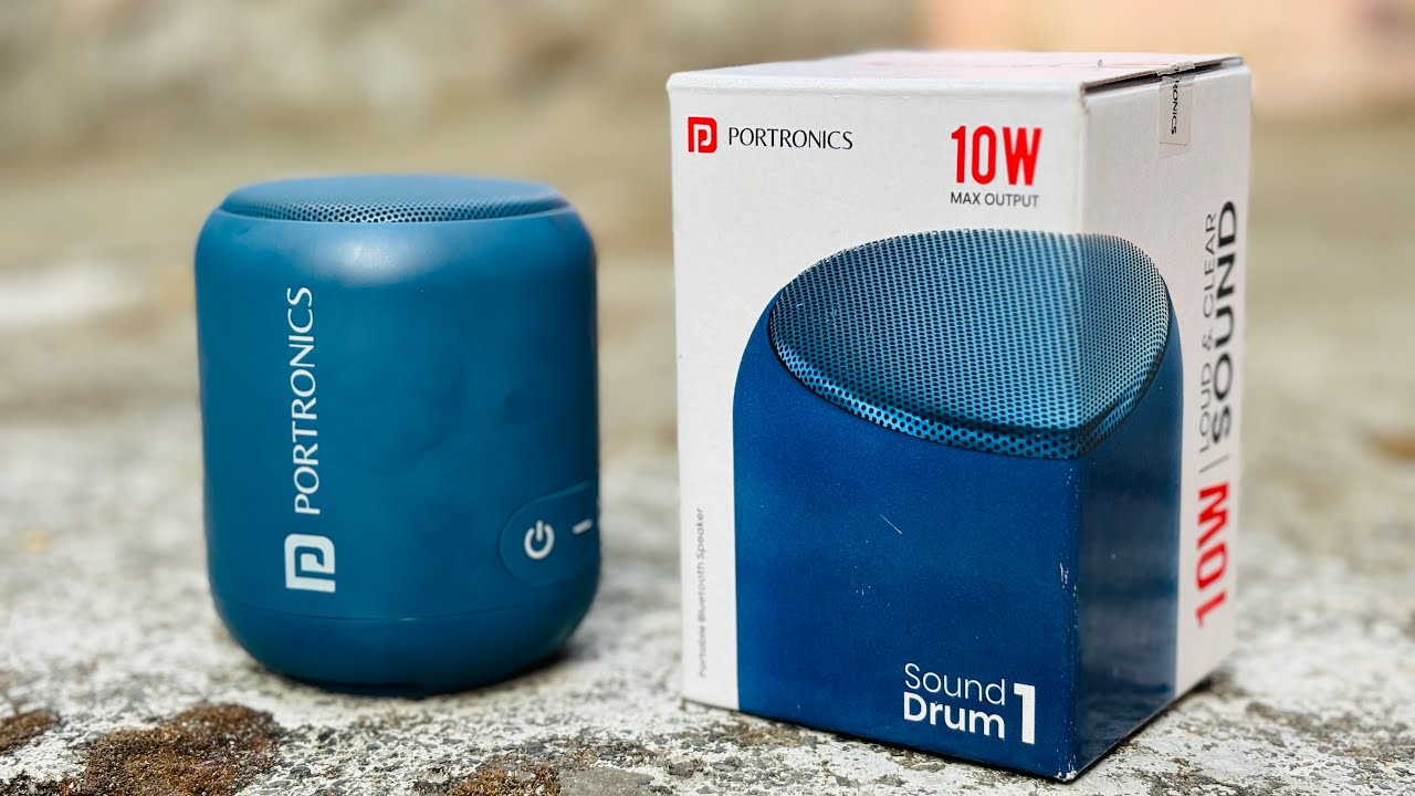 New Portronics SoundDrum 1 10W Bluetooth Speaker⚡️UNBOXING REVIEW SOUND TEST⚡️TWS 10 Hours Play Time