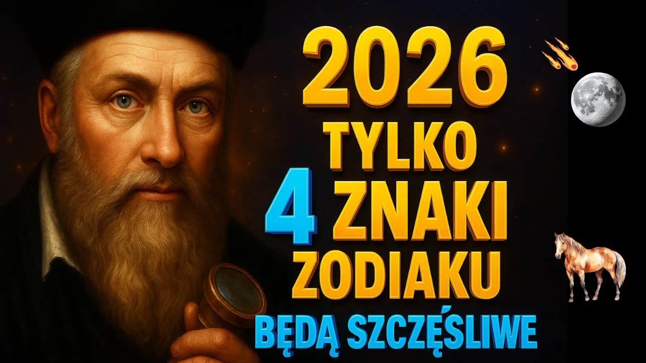 Nostradamus przewidział: W 2026 roku tylko 4 znaki zodiaku będą szczęśliwe.