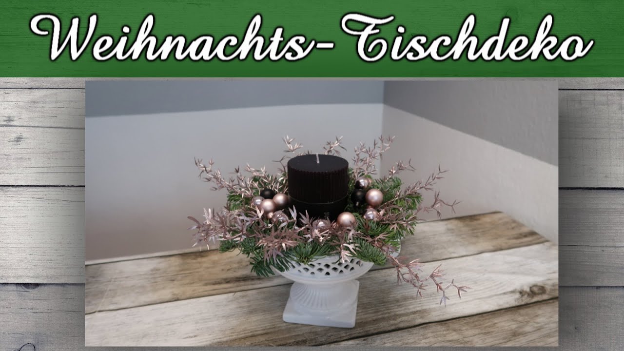 DIY Weihnachtdeko | Weihnachtsgesteck | Dekoschale | Tischdeko | Geschenkidee