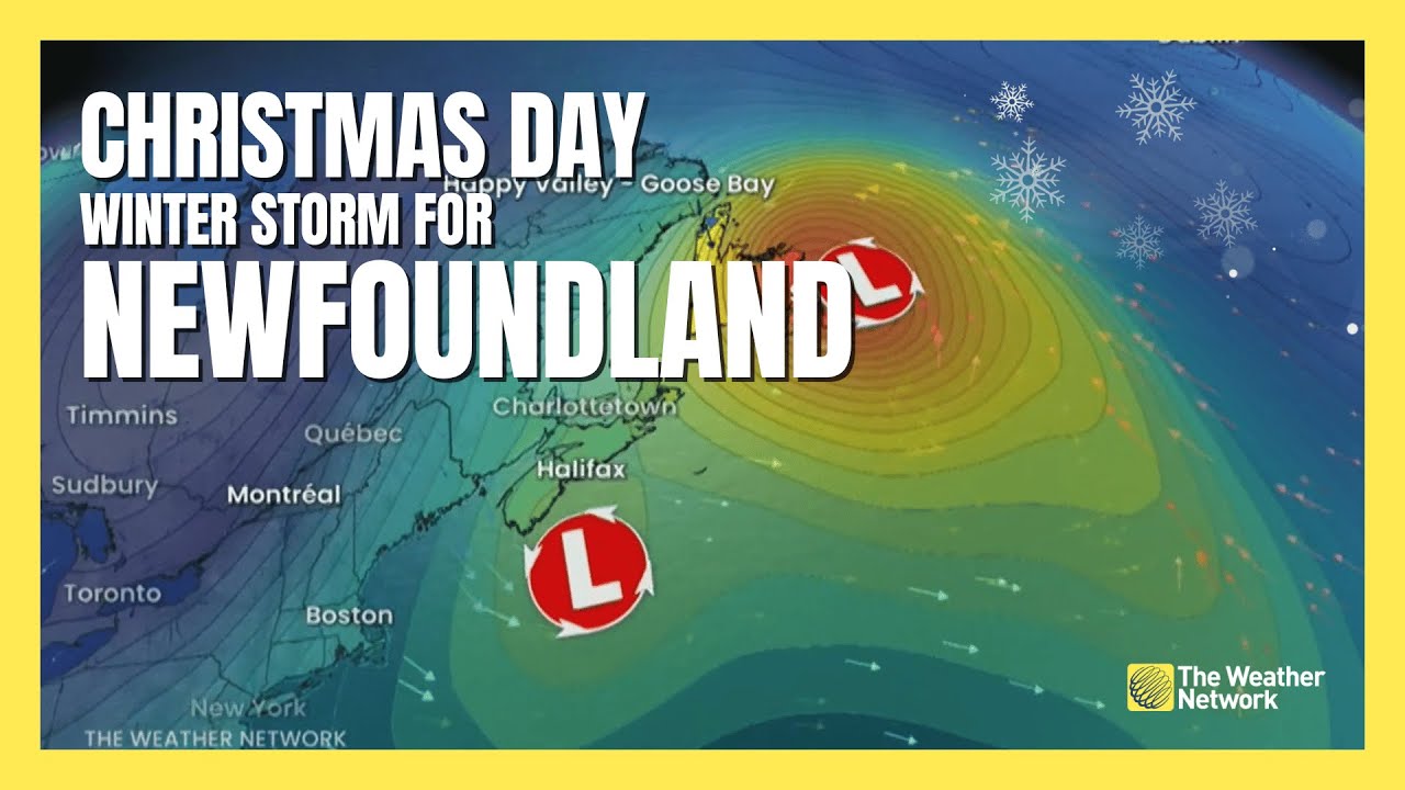 Newfoundland Hit by Christmas Day Winter Storm | #forecast