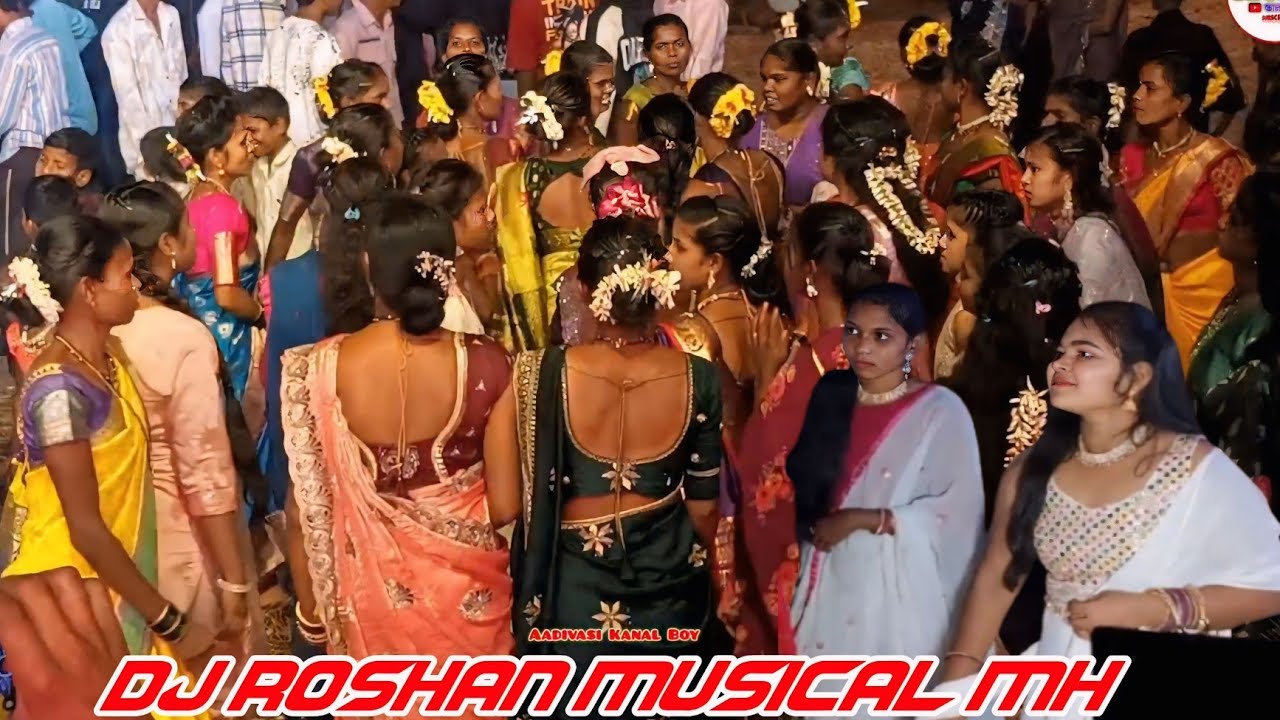 ❤️ फुल टू धमाल 💃मयूर च्या लग्नात 🥸RK King 👑 DJ Roshan Musical MH 🎹 Aadivasi Marriage SHOW 💞