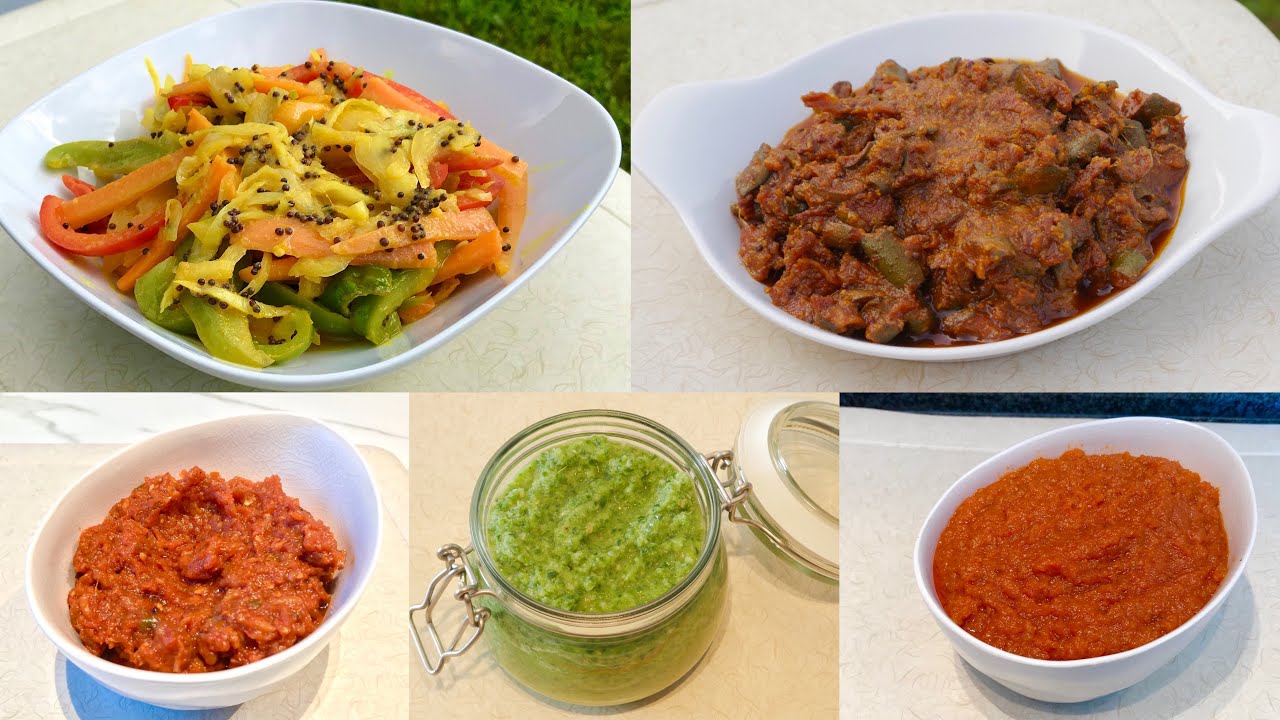 Pilipili aina 5 | Jinsi yakutengeneza pilipili aina 5:pilipili ya maembe,samaki,sambaro na ndimu .