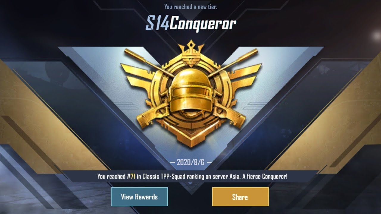 FINALLY SEASON 14 CONQUEROR DONE