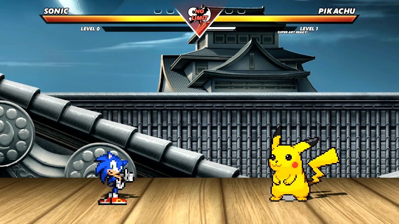 SONIC vs PIKACHU - Highest Level Awesome Fight!