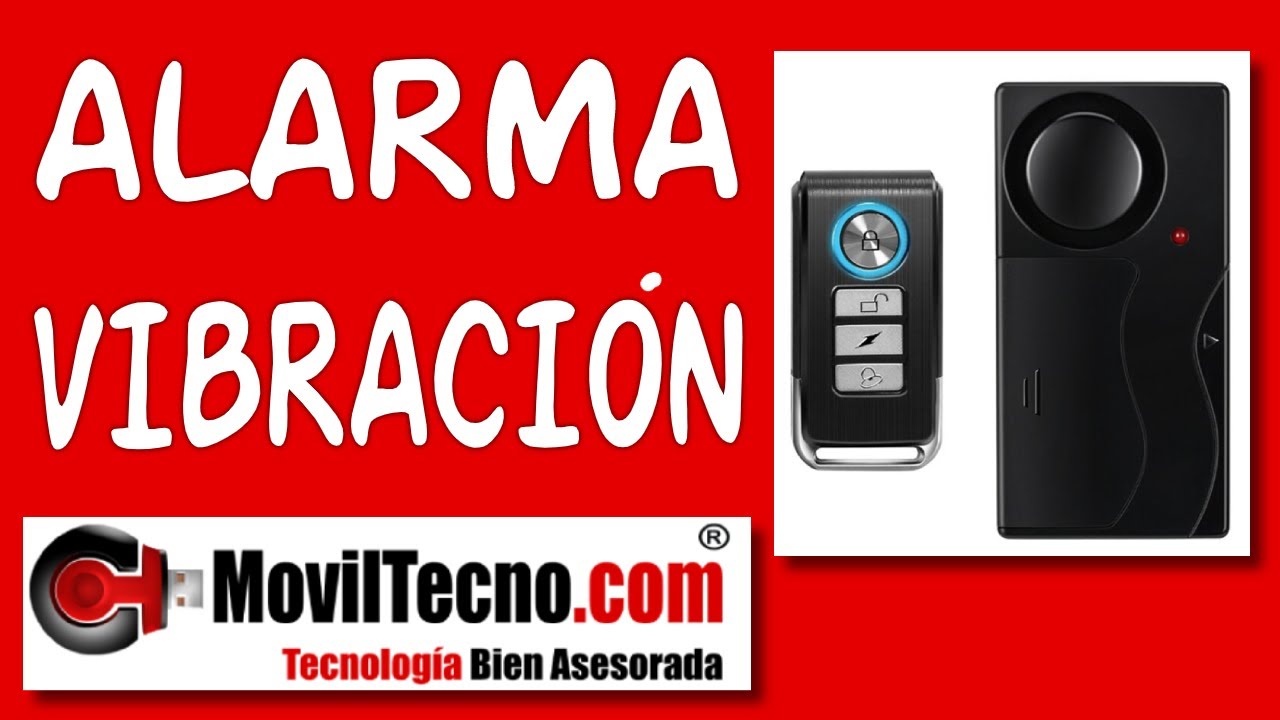 ALARMA para puertas y ventanas por VIBRACIÓN MovilTecno 811