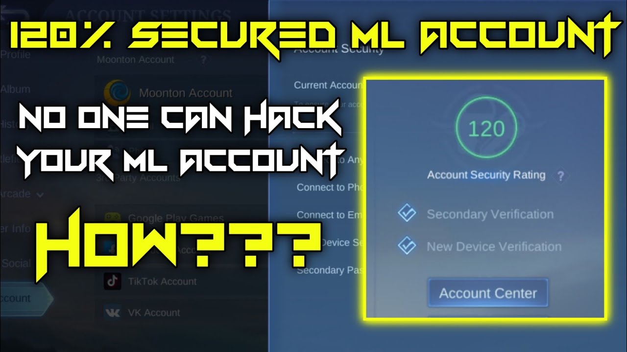 HOW TO SECURE YOUR ML ACCOUNT PARA IWAS HACK | Chintzy Official