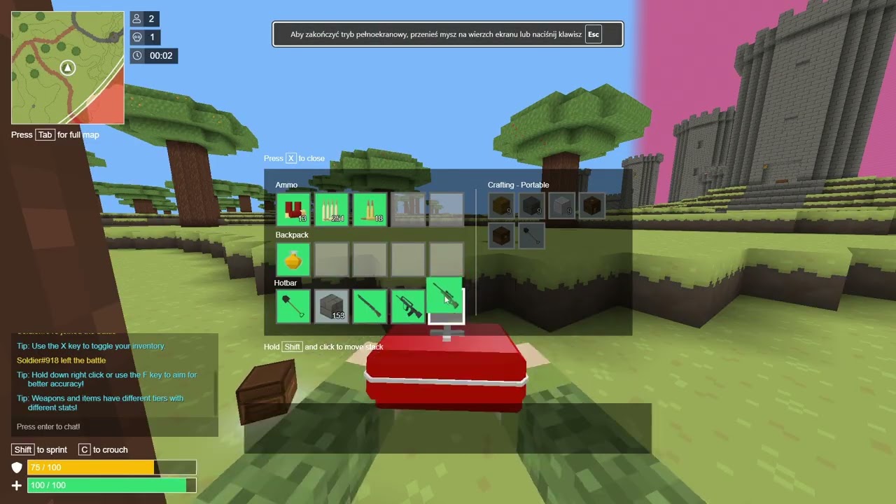 Gameplay numer 1[Voxiom.io]