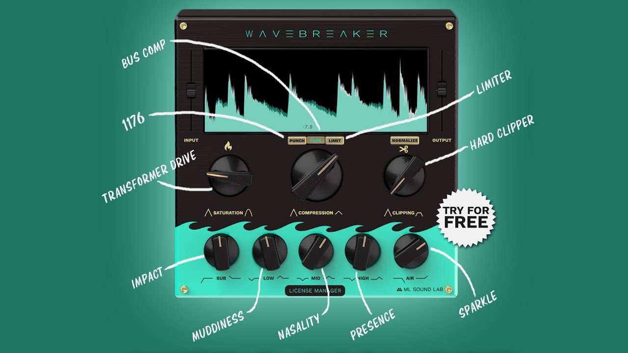 Wavebreaker: Быстрое микширование. Лучше слышимость. Профессиональный звук.
