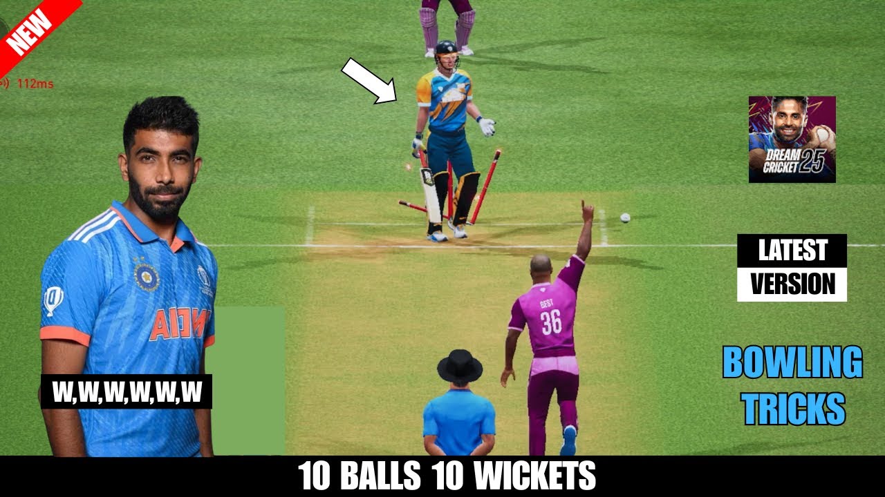 Dream cricket 25 bowling tricks and tips🔥|multiplayer