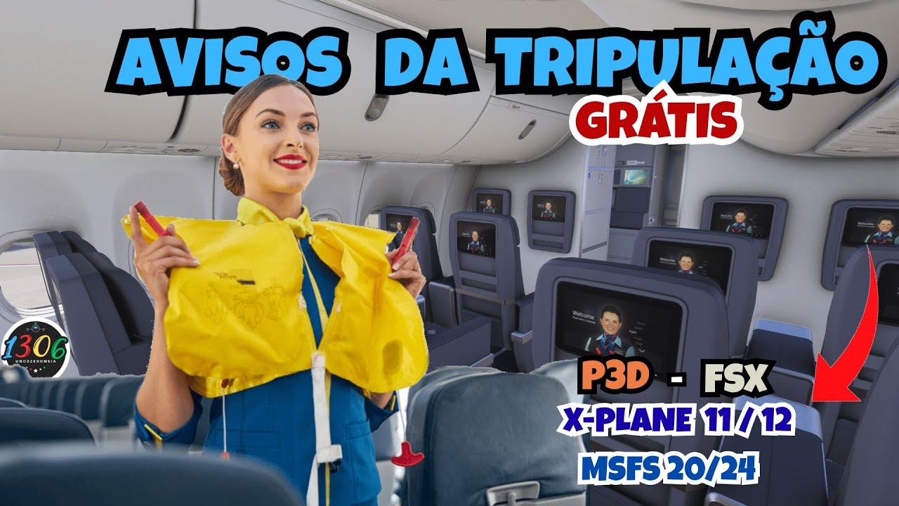 AVISOS DA TRIPULAÇÃO AUTOMÁTICO E GRÁTIS! Para vários simuladores.