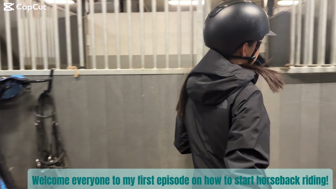 PART 1: Come with me on how to start horse back riding. PREPARATION of the horse