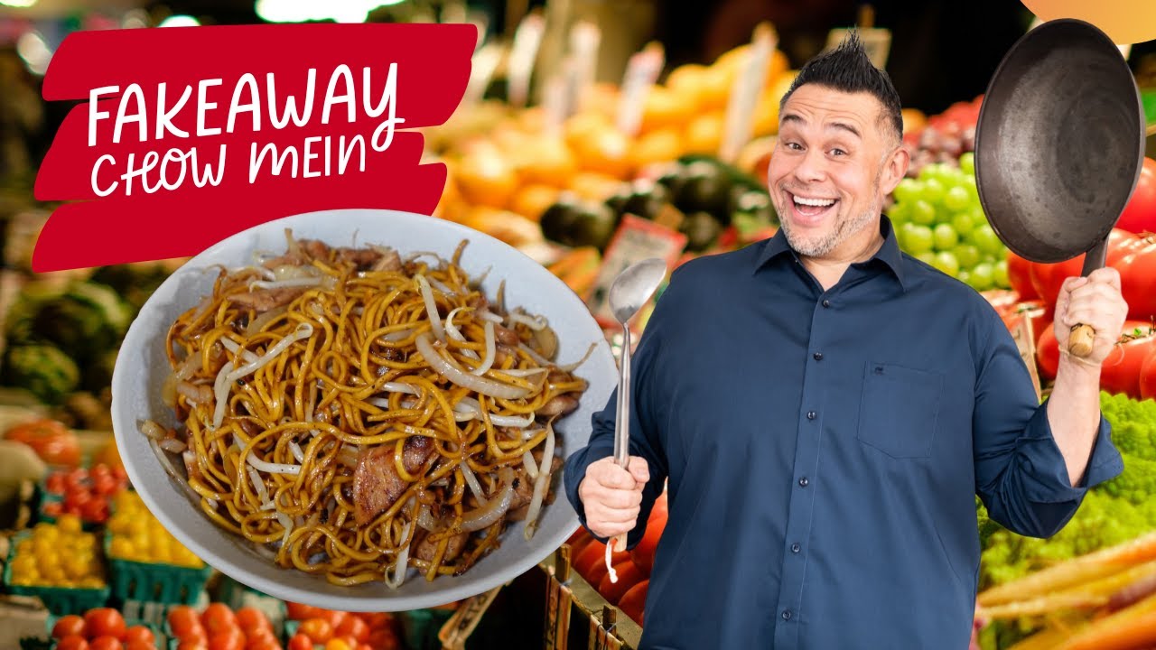 Поддельный чоу-мейн с курицей | Лучше, чем на вынос!