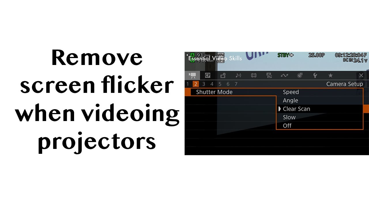 Using Clearscan with a Canon Cinema EOS Camera to Remove Screen Flicker