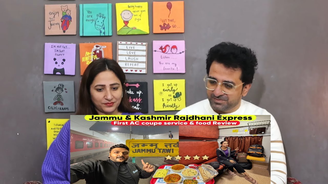 Pakistani Reacts to Luxurious Rajdhani Express Journey to Jammu & Kashmir| Extreme Fog Train Journey