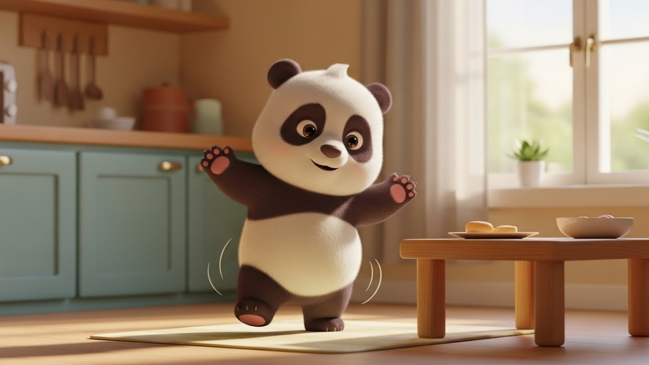 Завтрак-танец маленькой панды «Ням-ням» 🐼🥣💃 | Мультфильм для детей и весёлые приключения