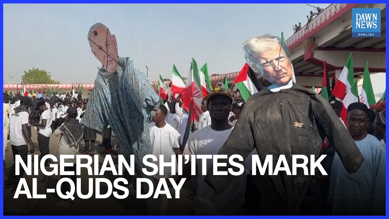 Shi’ite protesters march in Nigeria marking Al-Quds Day supporting Iran, Palestine | Dawn News