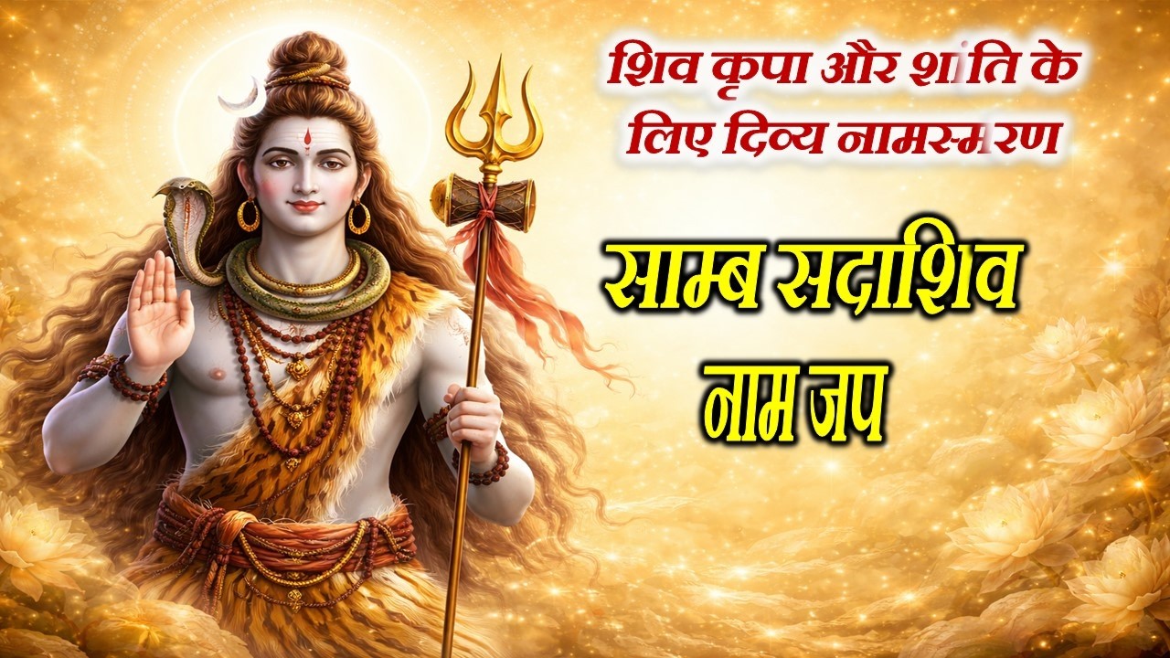 🙏 साम्ब सदाशिव जप | Samb Sada Shiv Naam Jap | हर हर महादेव शक्तिशाली मंत्र 🙏 @BhajanMarg