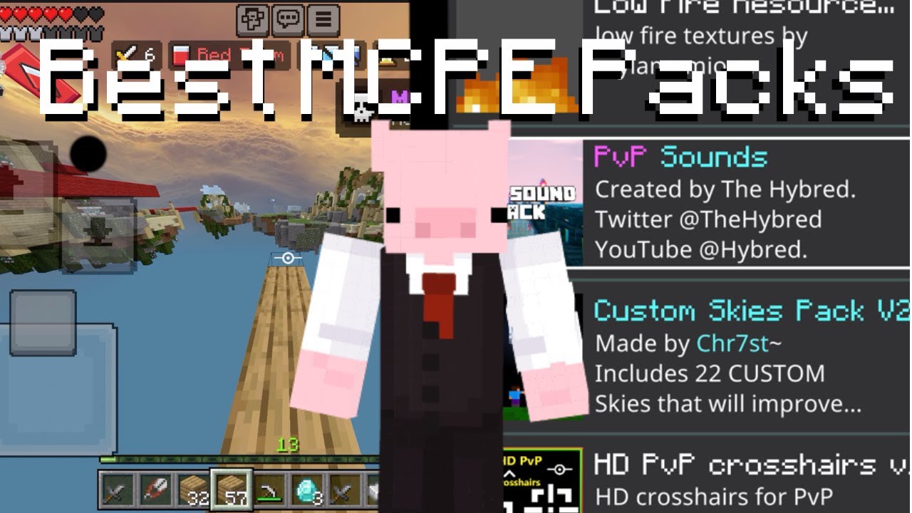 Best Minecraft MOBILE Texture Packs for PVP | Hive Bedwars