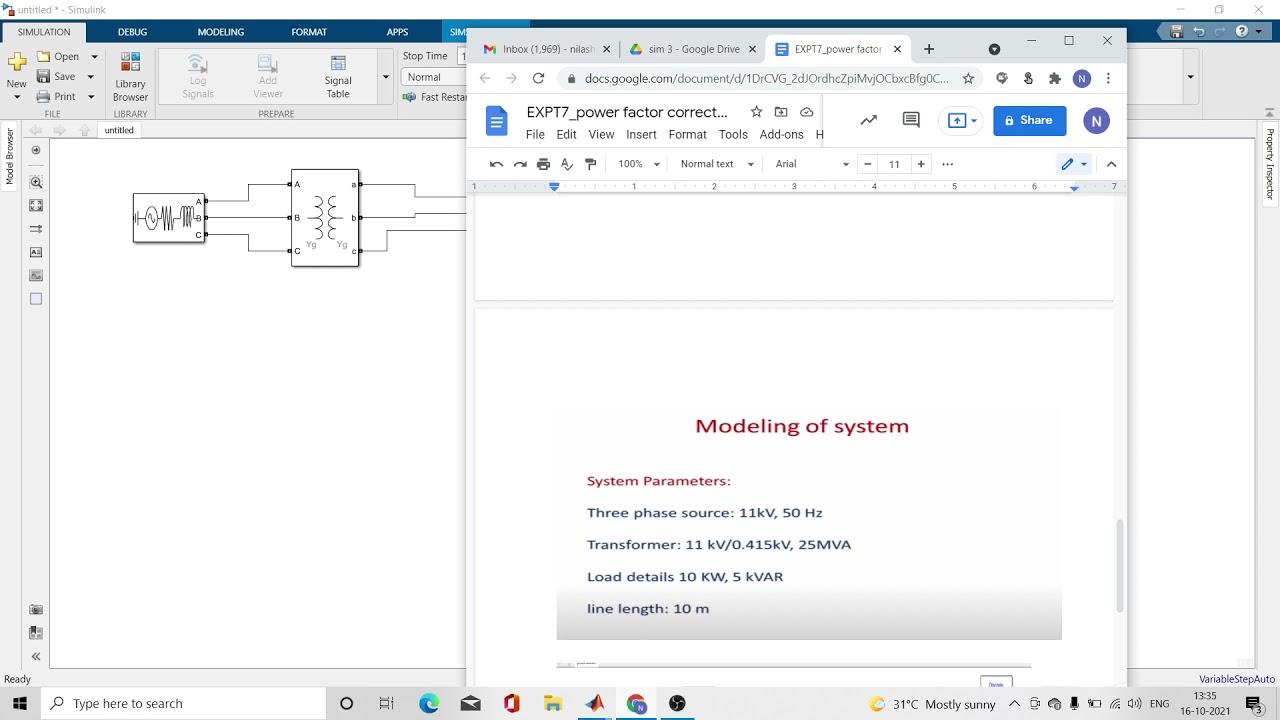 SIMULATION OF POWER FACTOR CORRECTION USING CAPACITOR