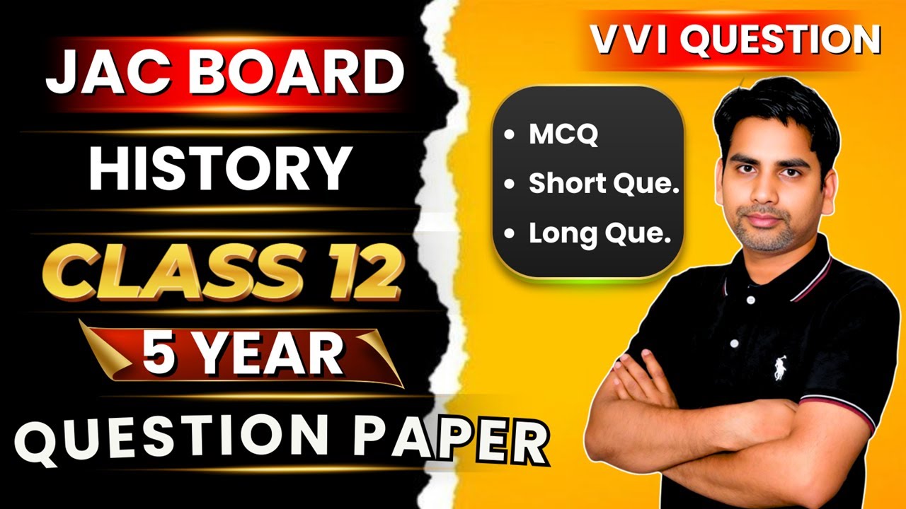 JAC BOARD class 12 history PYQ one shot