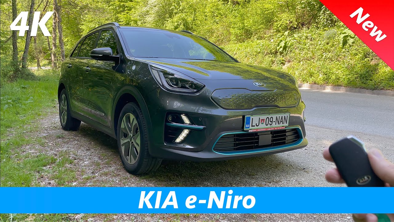 KIA e-Niro 2021 - ПОЛНЫЙ подробный обзор в 4K | Экстерьер - Интерьер (день и ночь)