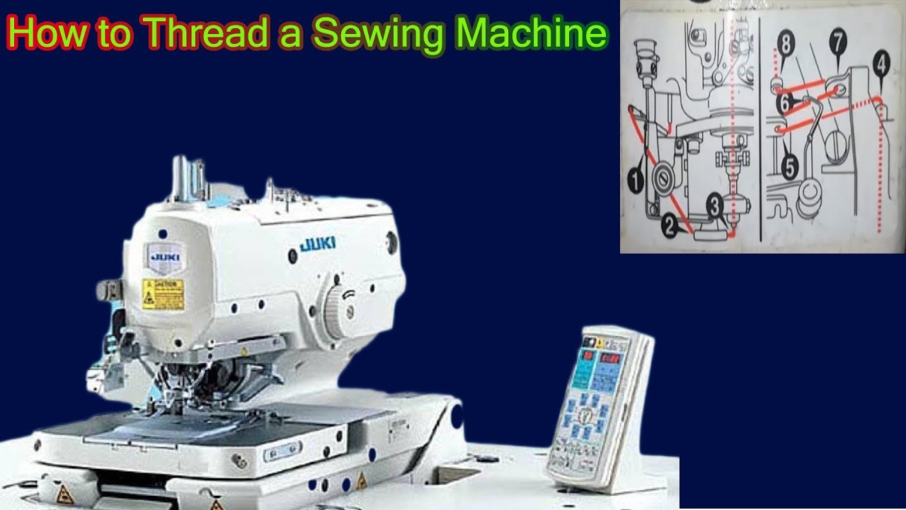 How to Thread a Sewing Machine: Juki- meb 3200