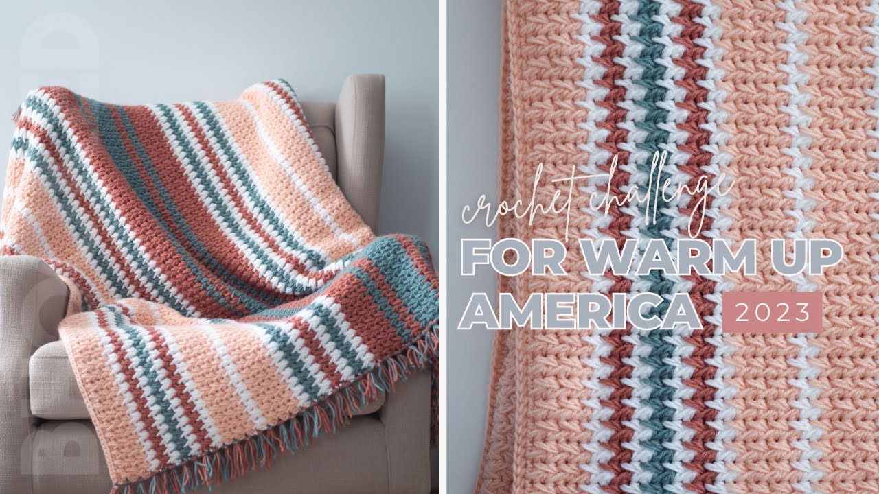 Узор, который вы ждали! Челлендж по вязанию крючком для Warm Up America 2023