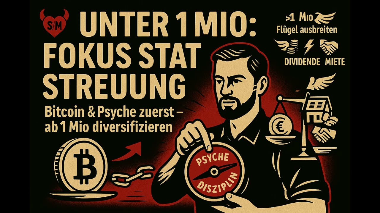 Unter 1 Mio Fokus statt Diversifikation – Bitcoin & Börsenpsychologie
