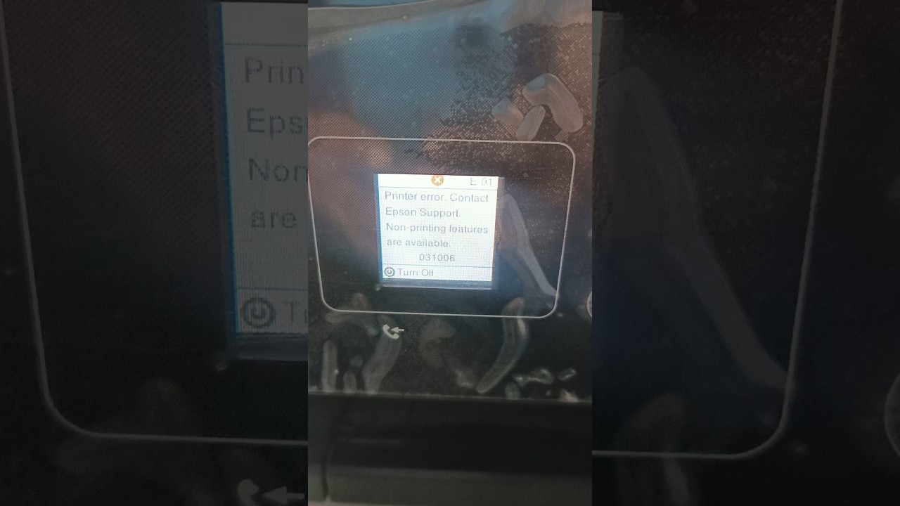 Epson L5190 printer error #031006