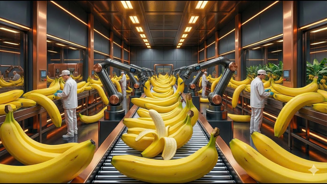 Inside the Premium Banana Farm and Processing Factory (Full Process) 🍌🏭