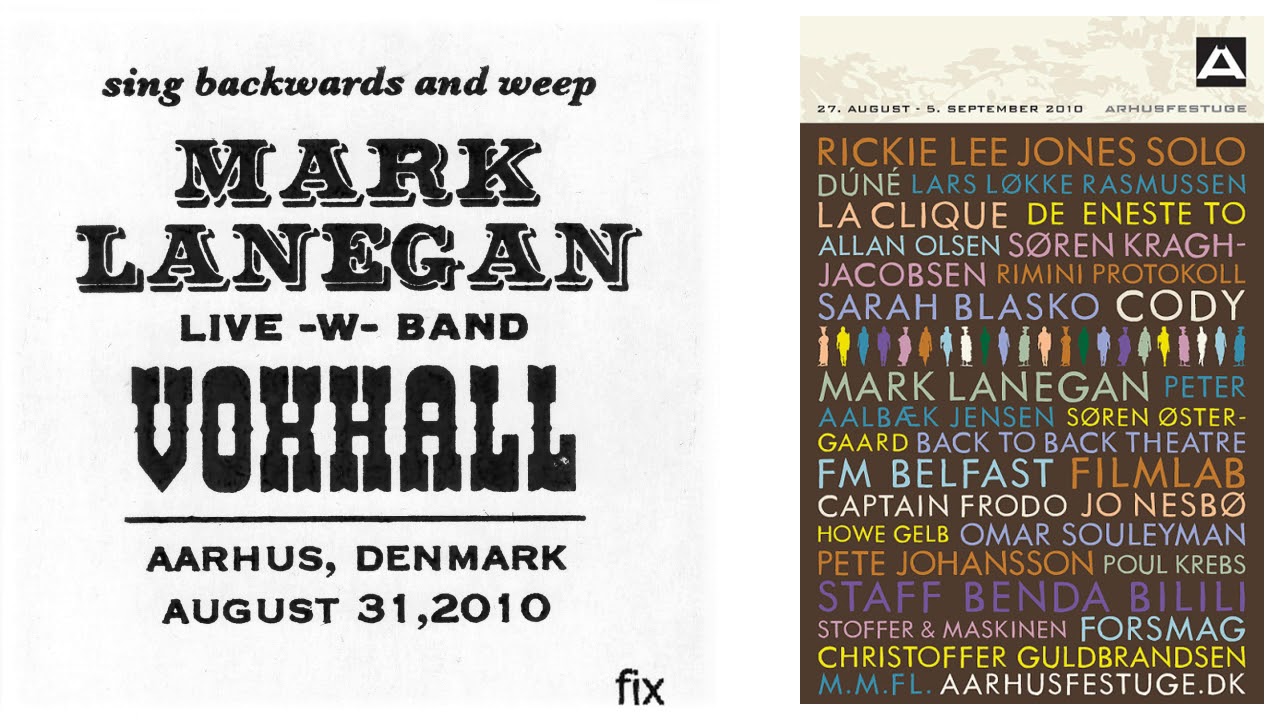 Mark Lanegan - FIX - Voxhall, Aarhus, Denmark. August 31, 2010