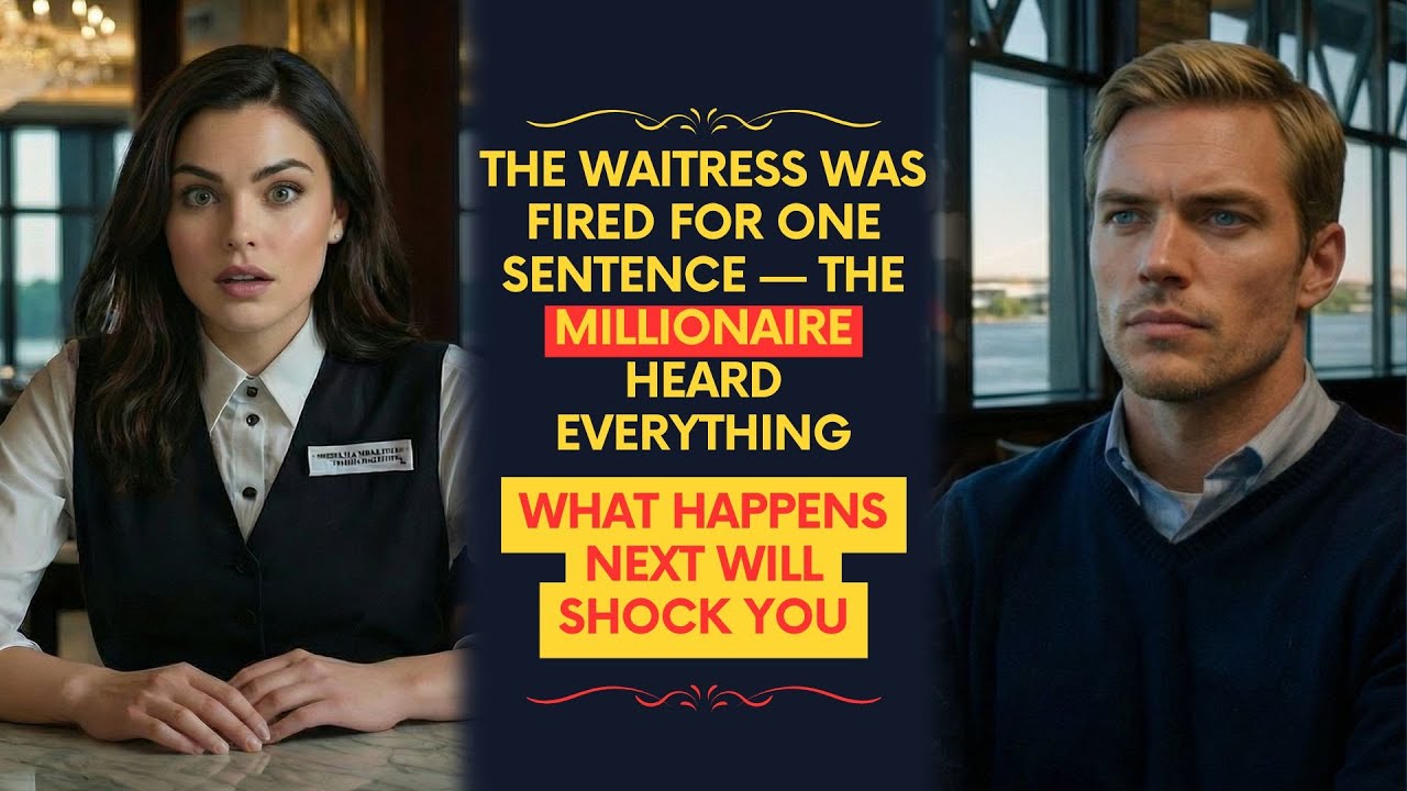 The Waitress Was Fired for One Sentence — The Millionaire Heard Everything