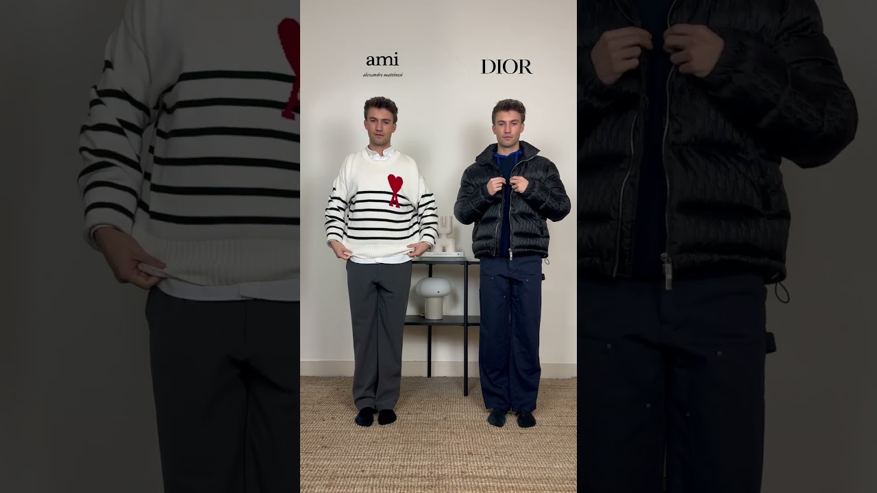 AMI PARIS vs DIOR 👀 Which brand wins? And which one is next? 🥺 #menswear #fashion
