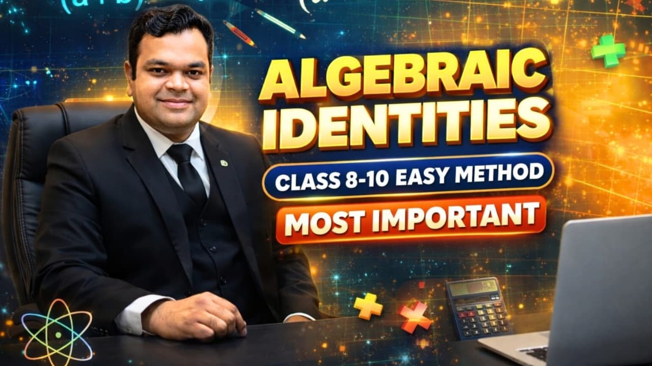 All Algebraic Identities in One Video | Class 8, 9, 10 | Most Important for Exams #maths #cbse