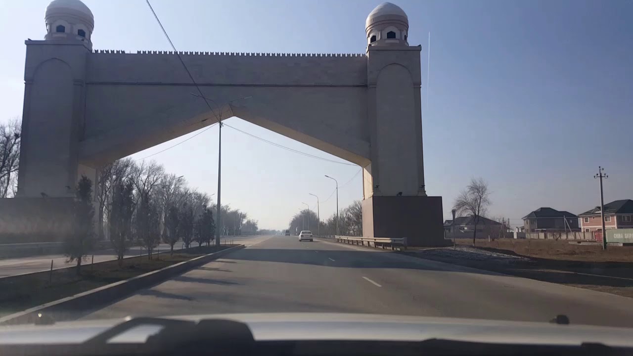 Тараз. Дорого в аэропорт. Ул. Аль-Фараби - аэропорт Аулие-ата - Дальняя Карасу. 25 января 2019 года.