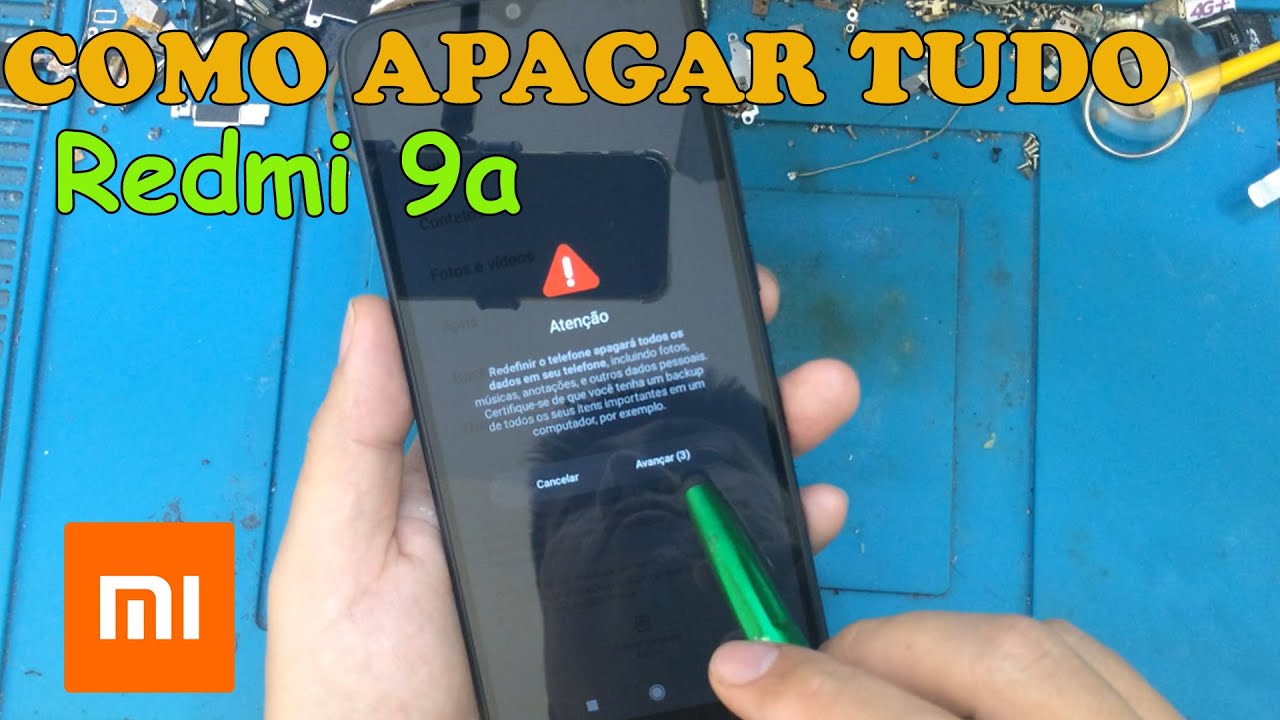 COMO FORMATAR XIAOMI REDMI 9A APAGAR TUDO, RESETAR, RESTAURAR